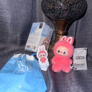 Labubu Pin for Love Series Vinyl Plush Pendant “N” The Monsters Popmart